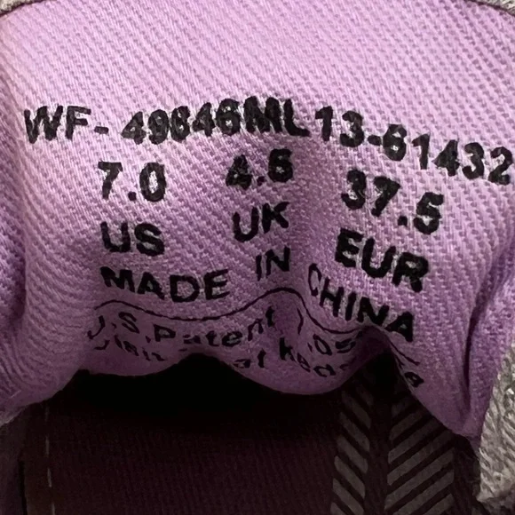 Keds Gray Off White Striped Canvas Sneakers Size 7 Women's - Picture 2 of 8